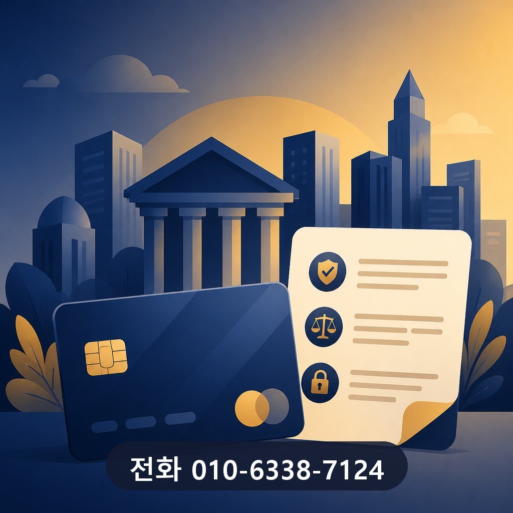 신용카드 카드깡 수수료 카드사 약관 확인 이미지 · 문의 010-6338-7124