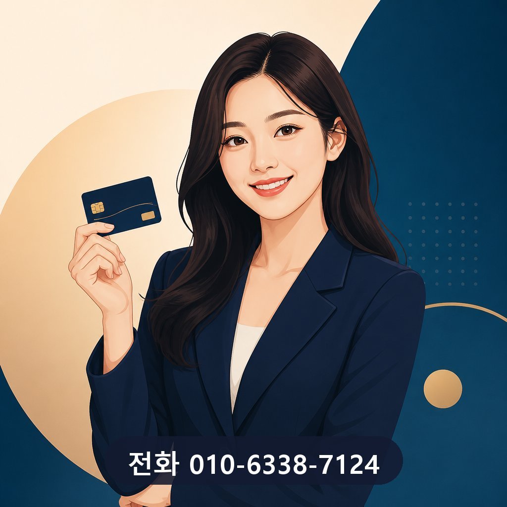 신용카드 카드깡 수수료 대표 이미지 · 문의 010-6338-7124