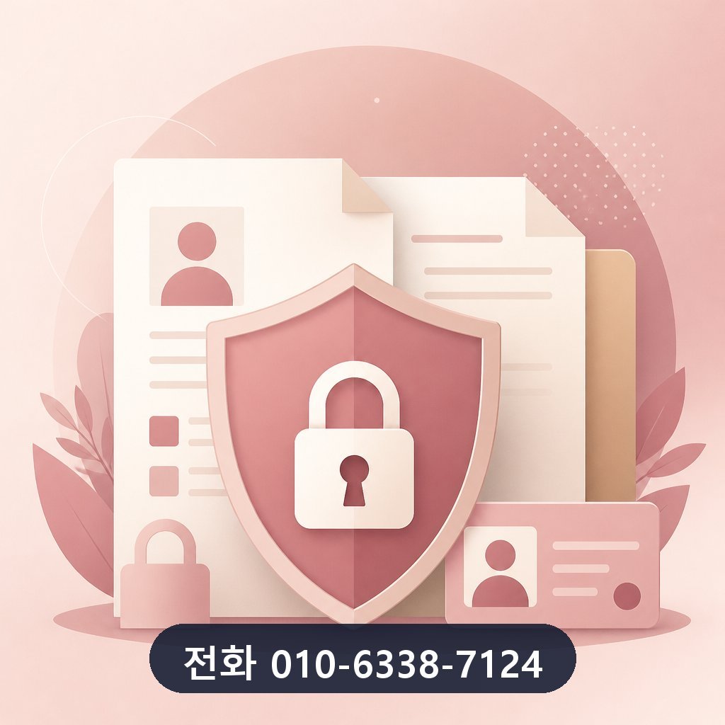 신용카드 카드깡 수수료 개인정보 보호 이미지 · 문의 010-6338-7124